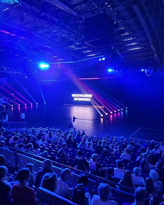 Turnshow in einer Arena